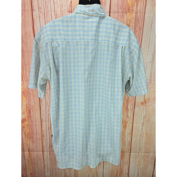 Patagonia Mens Organic Cotton Blue Plaid Shirt XL - Picture 2 of 8
